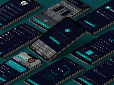 WakaAlert, Alert and Tracking App app design dark app dark theme design homepage map mobile design