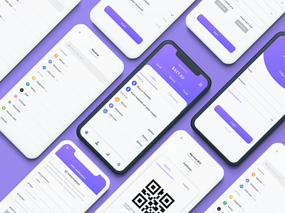 Crypto Wallet App app design bitcoin app bitcoin wallet crypto app crypto app design crypto wallet crypto wallet app cryptocurrency cryptocurrency app figma figma app design mobile design wallet app wallet app design