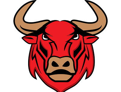 Angry buffalo artwork illustration vector