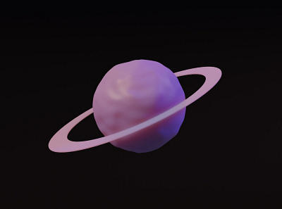 Soft Planet blender cute design icon illustration minimal pastel planet space