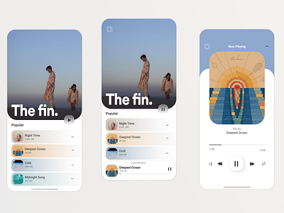 Daily UI 001 - Music Player Application