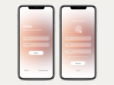 Daily UI 003 - Sign In/Sign Up app dailyuichallenge signin signup ui uidesign