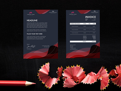 Invoice design by different touch branding clean design graphic design illustrator invoice design minimal typography