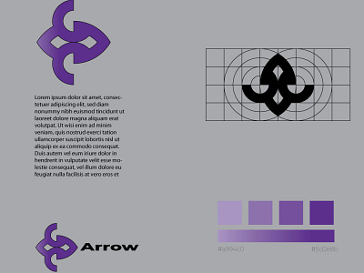 Arrow icon Logo art branding design flat graphic design icon illustration illustrator logo minimal typography