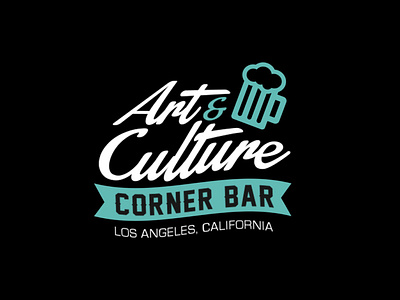Corner Bar Logo Design branding design flat illustration illustration art logo minimal typography uiuxdesign ux vector