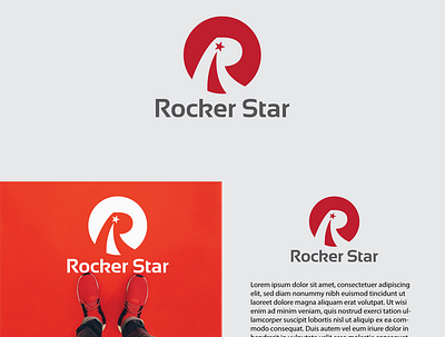 Rockstar Logo By dt Studio app badge logo branding clean icon illustrator logo minimal typography uidesign uiux vector