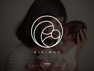 Logo Design for Ninimod baby baby clothes branding design digital illustration logo logo design mark marketing minimal