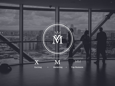 Logo Design for XM brand identity branding classic design digital lettermark logo logo design mark marketing marketing agency