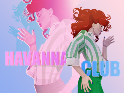Havanna club club funny girl illustration sexy