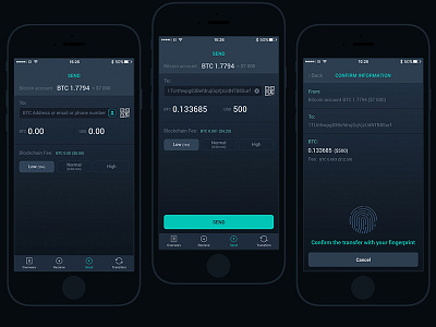 Cryptopay app app bank bitcoin black cryptopay ios money ui ux