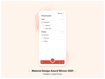 Todoist – Material Design Award Winner 2021 android animation app material design product design responsive design tablet todo todo list ui