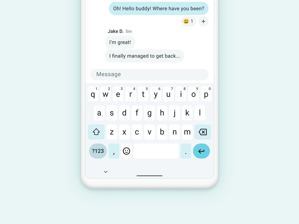 Android Keyboard – Material 3 UI Kit by Ben Breckler for Doist on Dribbble