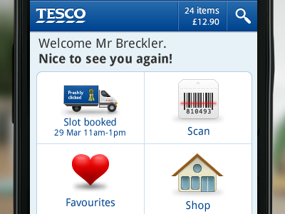 Tesco Groceries Android App android app groceries ribot shopping tesco