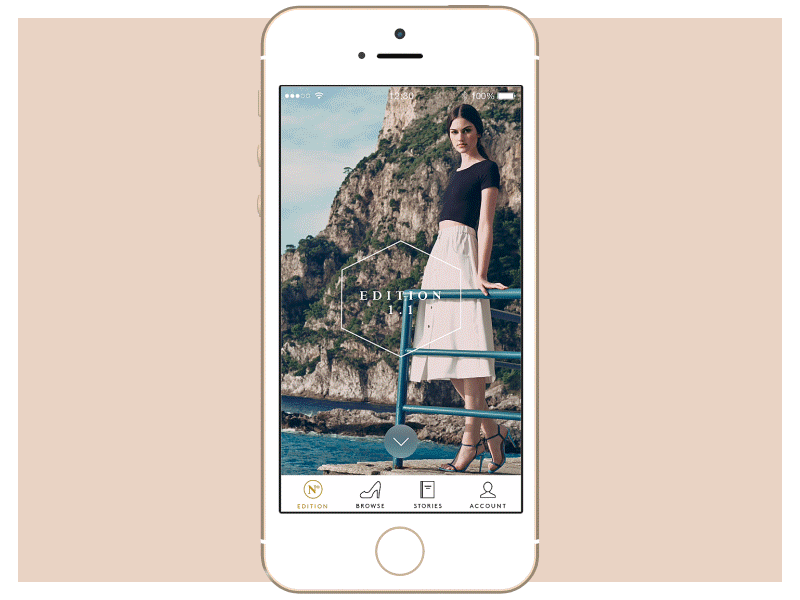 M.Gemi – Edition Panorama View app black ios iphone italy m.gemi mgemi minimal ribot shoes ui white