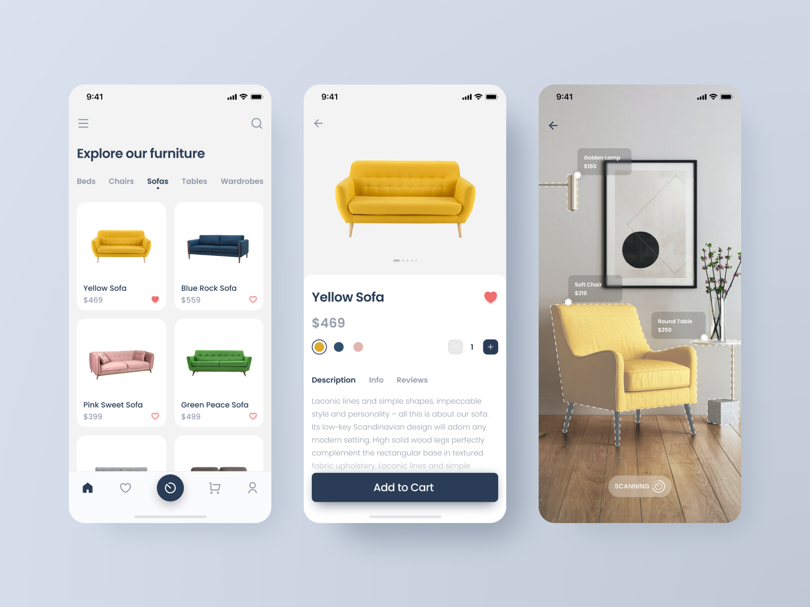 Furniture Store app by Kseniya Pelykh on Dribbble