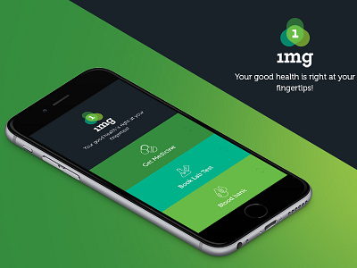 1mg App concept Home screen