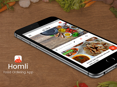 Listing page mobile - Homli App food app food listing page
