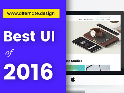 Best UI of 2016 best ui design mobile apps ui studio web design www.alternate.design