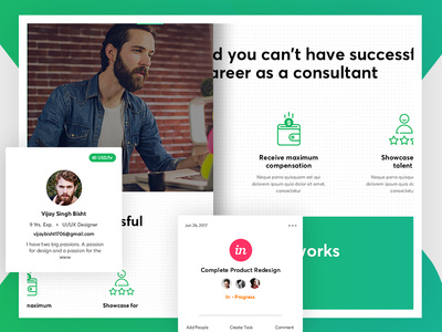 Consultant Landing Page Design