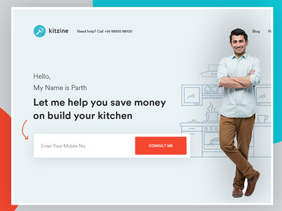 Kitzine Landing Page