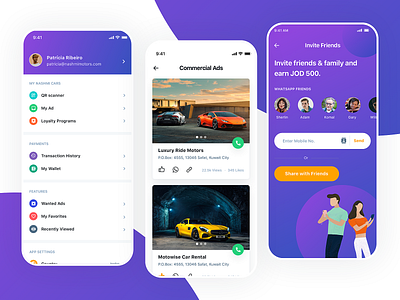 Car Classified App android app app design cap app car buy creative landing pages interation design ios app ios design landing page landing page ui startup uiux