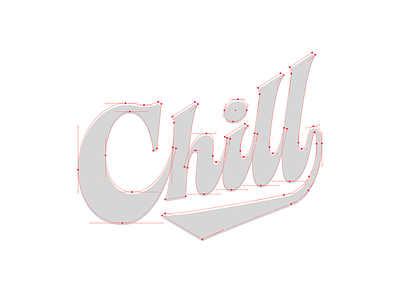 Chill bezier design illustration illustrator letter lettering letters vector