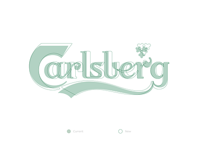 Carlsberg branding carlsberg design letter lettering letters logo logotype rebrand rebranding typography vector