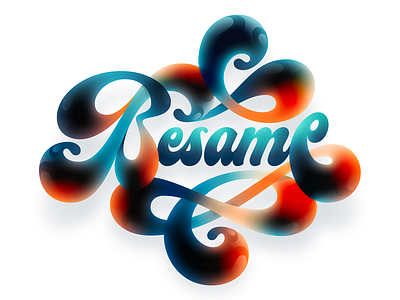 ❤️ bésame design illustration illustrator kissme letter lettering letters logo shadows ui vector