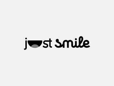 just smile 😁 branding design graphic design illustration illustrator letter lettering letters logo logos shadows smile vector