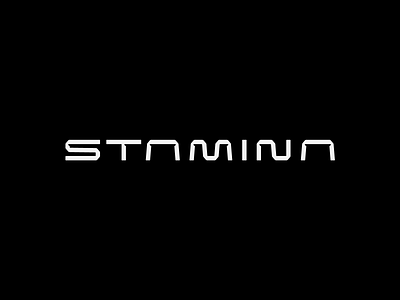 Stamina design illustrator letter lettering letters logo stamina ui vector