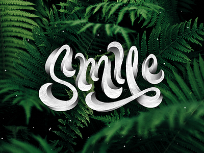 Smile lettering smile