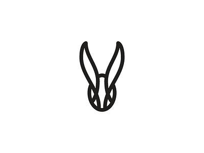 Bunny bunny identity logo mark symbol