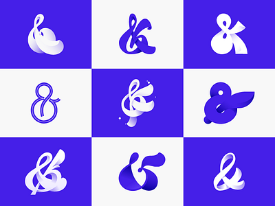 Ampersand affinitydesigner ampersand design illustration letter lettering letters shadows symbol typography vector