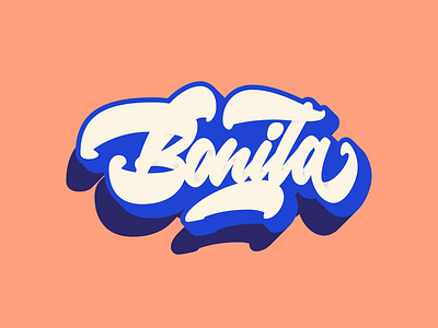 Bonita affinitydesigner blend bonita design illustraion illustrator letter lettering letters logo shadows vector