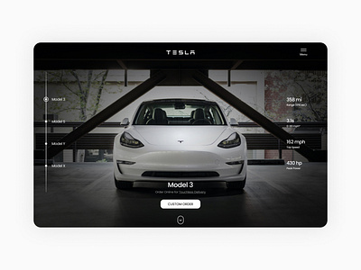 Tesla Website Design design ui ux