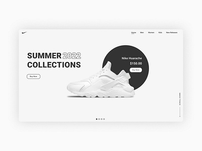 Nike Website Design design ui ux