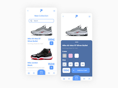 Shoes App Design design ui ux