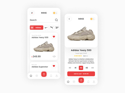 Shoes App Design