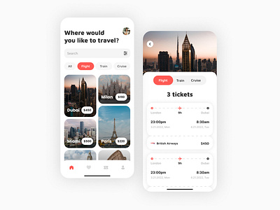 Travel App Design
