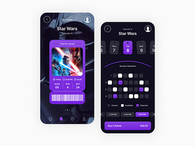 Movie Tickets | App Design app design ui ux