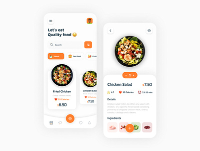 Food App Design app design ui ux
