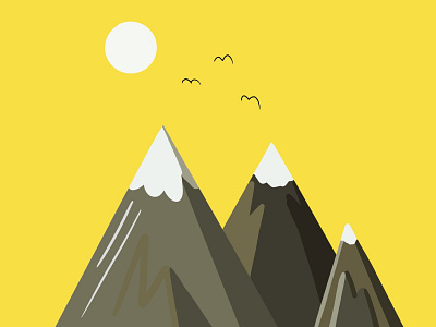 3 minuets sketch design illustraion mountains procreate typography