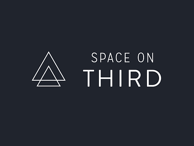 Space on Third branding logo triangle