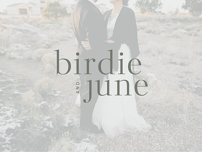 birdie + june logo photographer serif