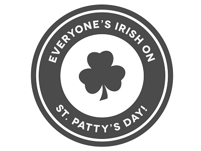 coaster / 2 coaster competition grey shamrock st. patricks day