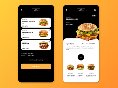 Burger Mobile By Dima Bilash On Dribbble