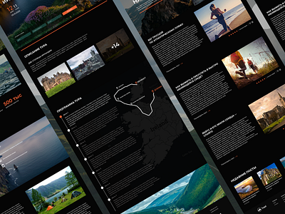 Travel agency | Tour to Ireland | All screens design discovery figma ireland island nature tour travel ui ux web website