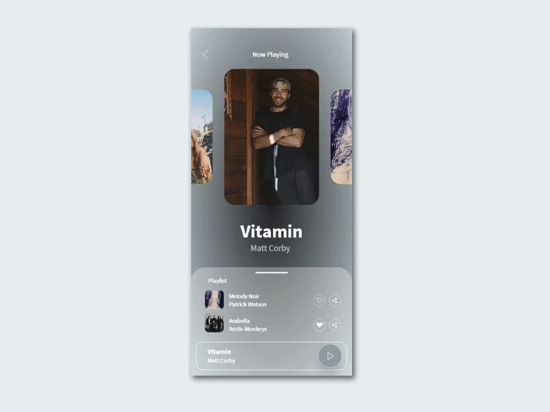 Social Share - DailyUI #010 app button dailyui dailyuichallenge design mobile ui music app music player social share ui