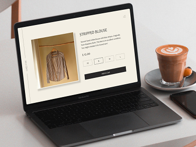 E-commerce Shop (Single Item) - DailyUI #012 clothes dailyui dailyuichallenge design desktop ecommerce second hand shop shopping cart single item ui