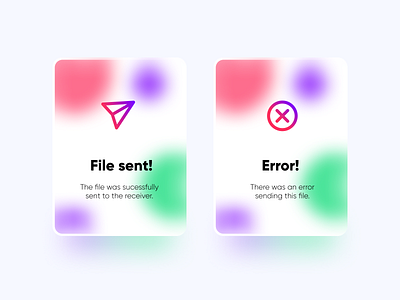 Flash Message for Sharing Files. #DailyUI